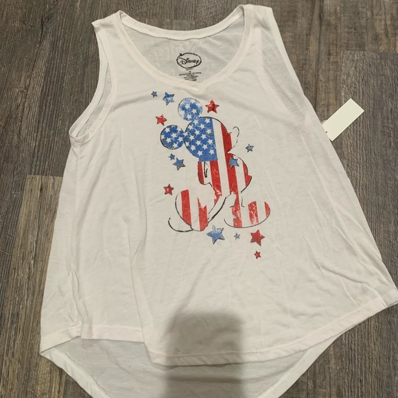 DISNEY Mickey Mouse Patriotic Stars and Stripes Tank Size Medium - NWT - Picture 1 of 3
